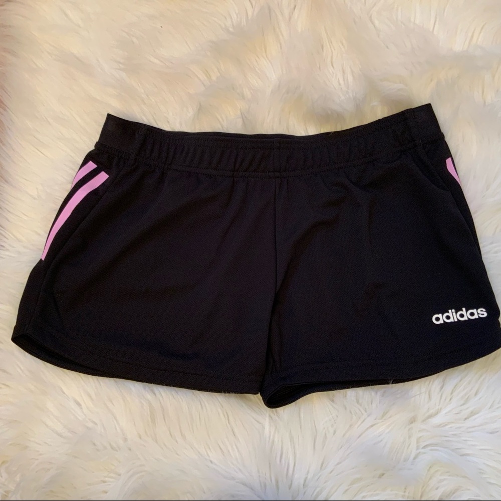 Adidas Design to Move Knit Shorts - NWT - Small - Black/Clear Lilac - Picture 4 of 11